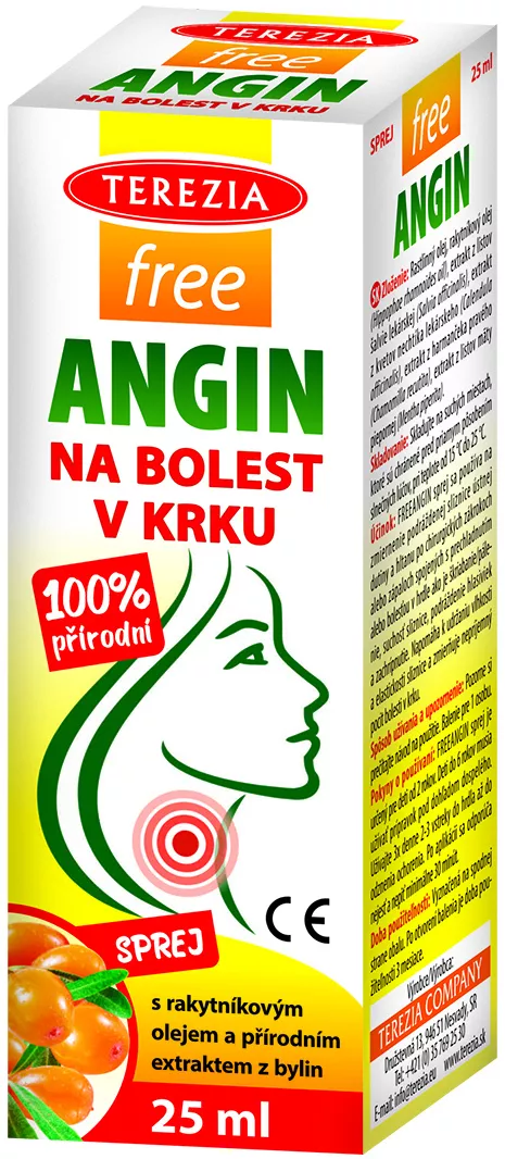 TEREZIA FreeAngin spray na bolest v krku 25ml 